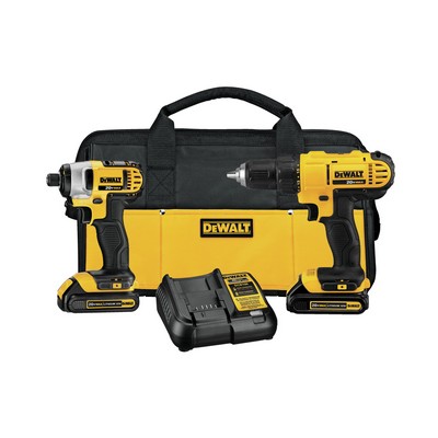 DeWalt 20V MAX Lithium-Ion 2-Tool Combo - Drill/Driver & Impact Driver