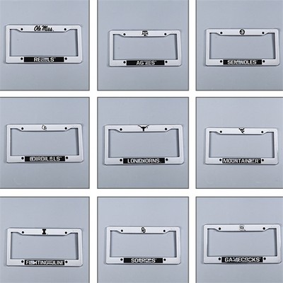 plastic license plate holder for US market with chrome paint finish