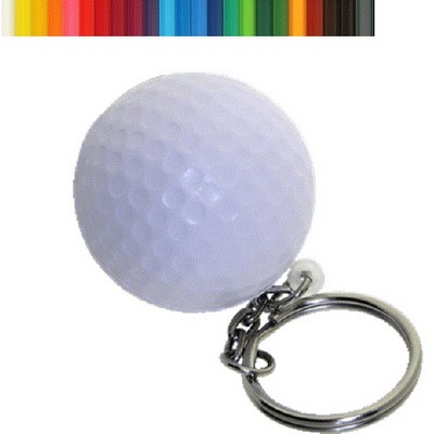 Golf Ball Stress Ball Keychain