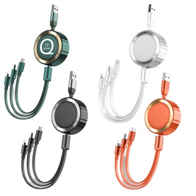 3-In-1 Retractable Charging Cable