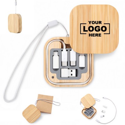 Bamboo Multi-Device Charging Cable Set