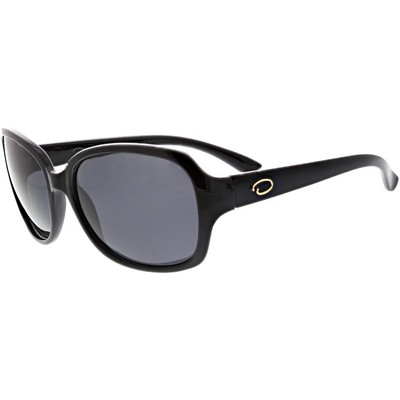 Oscar De La Renta Women's Shiny Black Sunglasses