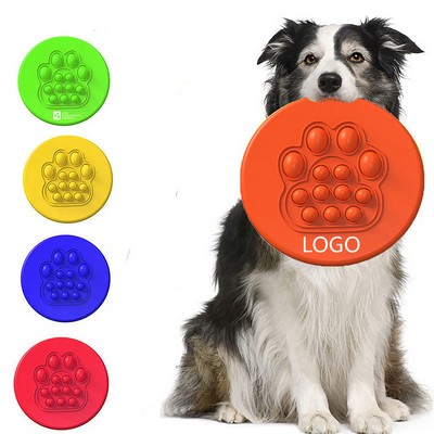 Circle Push Pop Soft Pet Flying Disc