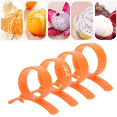 Orange Finger Ring Peeler Tool