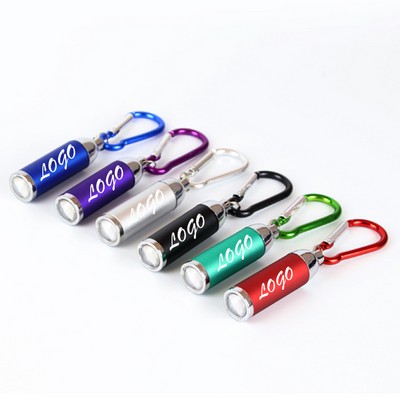 Mini Aluminum Alloy Led Keychain Flashlight With Zoom