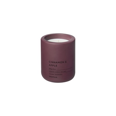 Blomus Fragra - Large Candle In Concrete Container -Cinnamon Apple