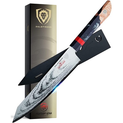 Dalstrong 9.5" Chef Knife - Firestorm Alpha Series - High Carbon Steel -Traditional Wa Handle-Sheath