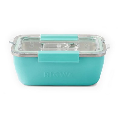 Rigwa Rex Travel Lunch Box, 7x4, Sea Foam