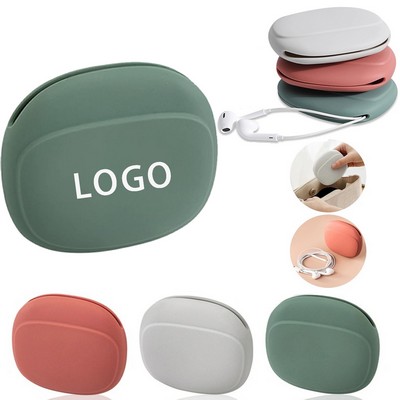 Mini Earphone Silicone Case Storage Box