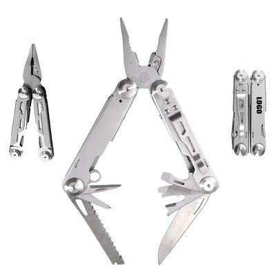 Silver Color Multi Pliers Tool Kit w/Clip