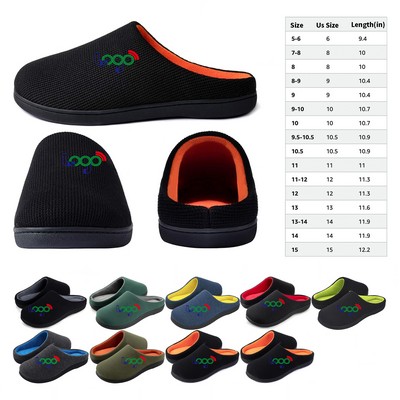 Two-Tones Memory Foam Slipper