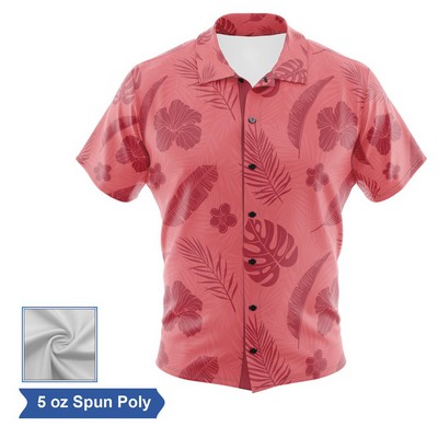 Sublimation Spun Polyester (Cotton Touch) Camp Shirt - Men Women Kids