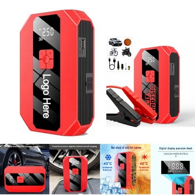 Emergency Battery Car Jump Starter with Air Compressor 10000mah