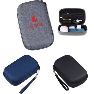 Double-Deck Electronics Travel Organizer