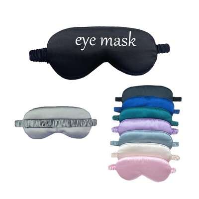 Custom Imitation Silk Eye Mask - Elastic & Custom Logo