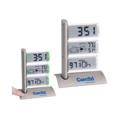 Triple Display Weather Station Alarm Clock