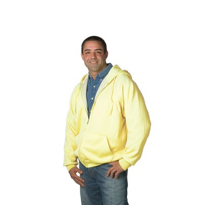 Thermal Lined Hooded Sweatshirt w/Zipper Front - Imported