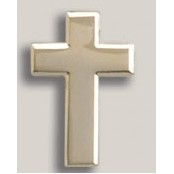 Stock Cross Lapel Pin