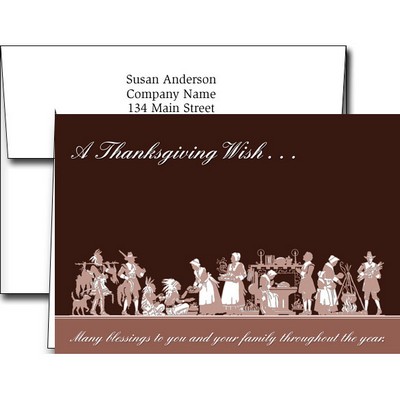 Thanksgiving Greeting Cards w/Imprinted Envelopes