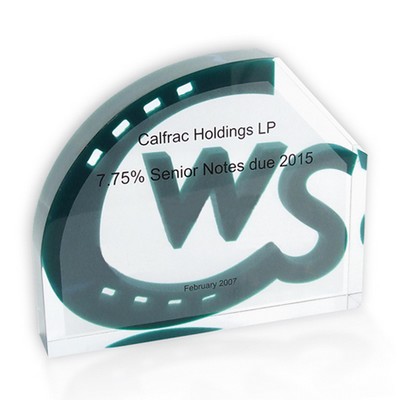 Logo Shape Embedment/Award/Paperweight