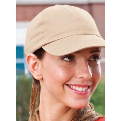 Headwear Professionals Washed Chino Twill Cap w/ Brass Buckle