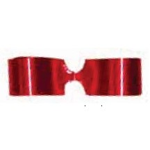 White 5" Diameter Splendorette® Pre-Notched Bow (1 1/4" Ribbon)