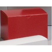 Tinted Gloss Holiday Red Tuck-It® One-Piece Folding Gift Box (10"x10"x6")