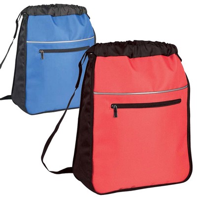 Expandable Drawstring Backpack