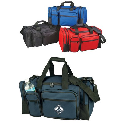 20" 600Denier Polyester Dual Pockets Club Duffel Bag