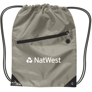 Drawstring Backpack w/ Zipper