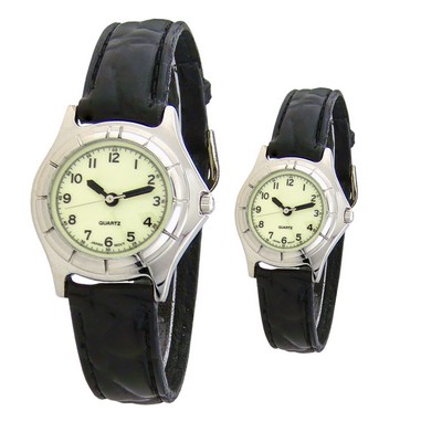 His Or Her's Night Glow Leather Band Watch