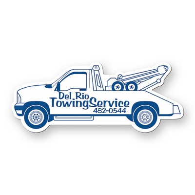 Magnet - Tow Truck Shape Stock Vinyl Magnet - 30mil