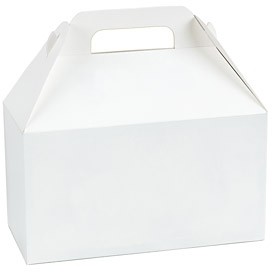 White Gable Gift Basket Box (8½"x5"x5½")