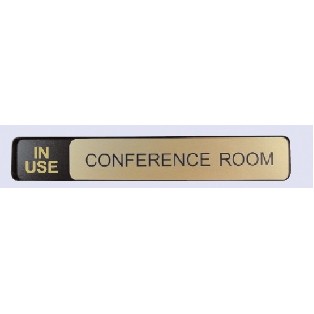 Engraved #25 Wall or Desk Sign w/Metal Base (1 Line / 2"x10")