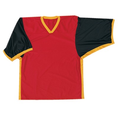 Adult Cool Mesh Football Jersey Shirt w/Double Yoke