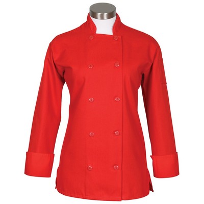 Fame® Women's Long Sleeve w/Side Vents Chef Coat