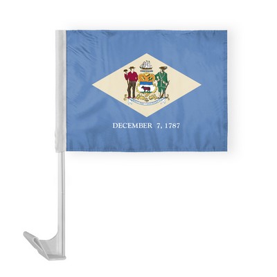 Delaware Car Flags 12x16 inch