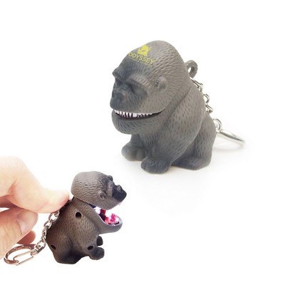 Gorilla LED Light & Sound Keychain