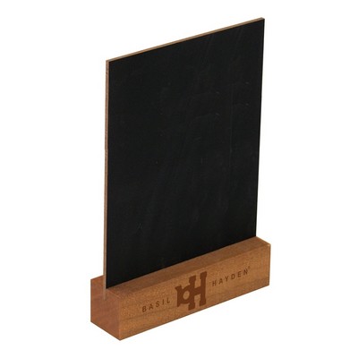 Maple Wood Countertop Chalkboard - 5w x 7h [1" Square Base]