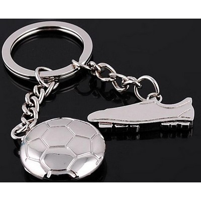 Soccer & Shoe Shaped Key Chain