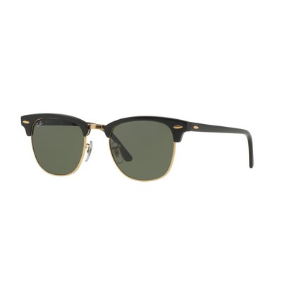 Ray-Ban® Black Clubmaster Sunglasses w/Gold Frame