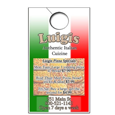 Full Color Door Hanger (3 5/8"x8 1/2")