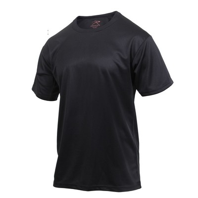 Black Quick Dry Moisture Wicking T-Shirt (3X-Large)