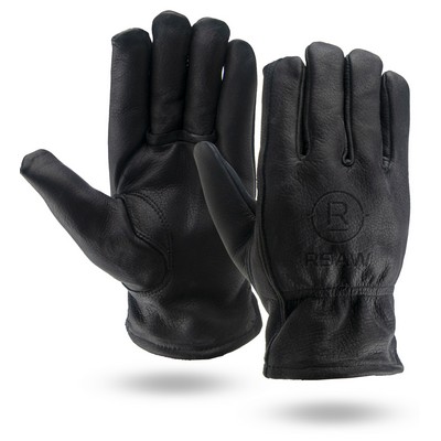 Winter Lined Cowhide Leather Gloves