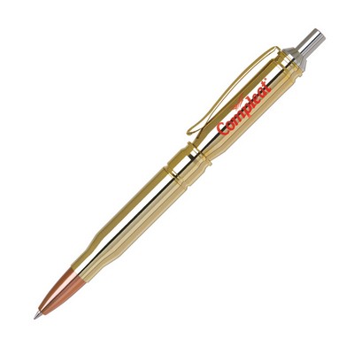 Bullet-I Ballpoint Pen w/ Gold Plate Finish