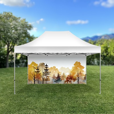 Canopy Tent Tenda 10' x 15' Aluminum Canopy Double-Sided Full Wall Graphic Package