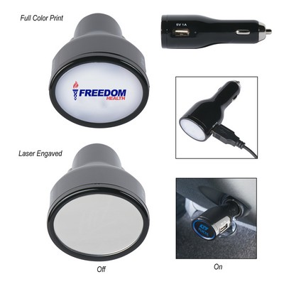 Light Up USB Car Adapter