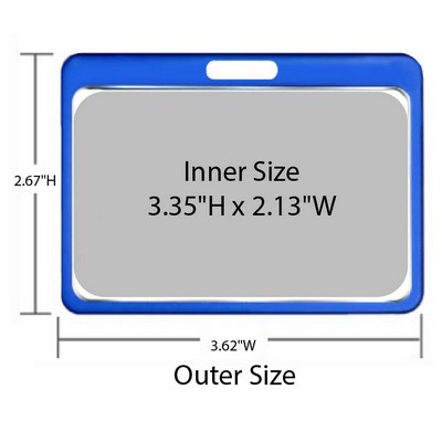 2.67" x 3.62" Aluminum Badge Holder