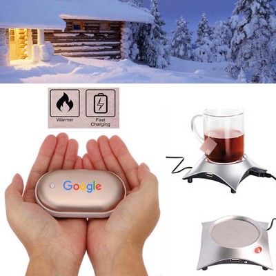 Kidder iBank® Hand Warmer + 5200mAh Power Bank Charger + Cup Warmer (Gold)