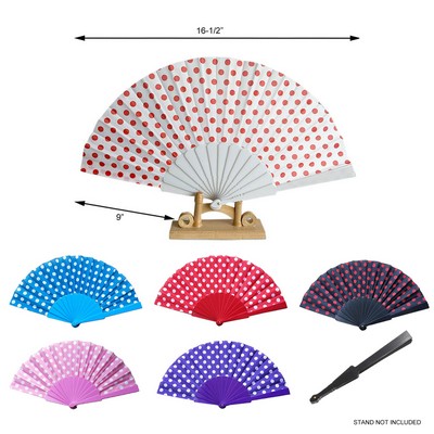 Plastic Fabric Folding Fan